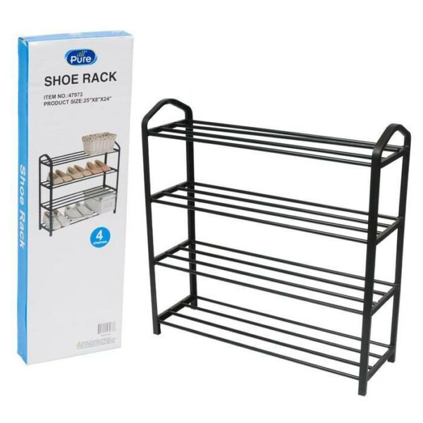 Shoe Rack 4 Tier 24.4 Inch