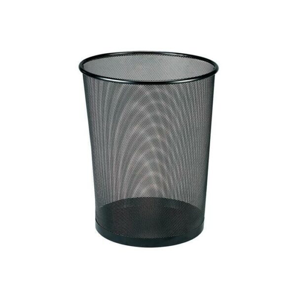 Black Mesh Dustbin 11"H