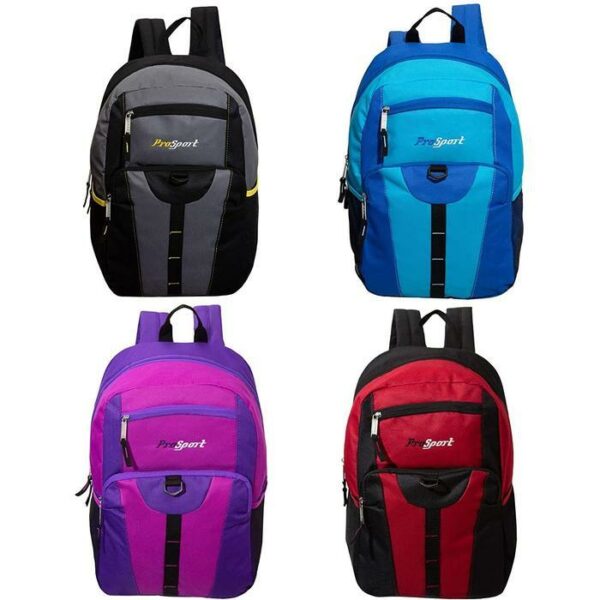 Prosport Triple Pocket Backpack With Buckle