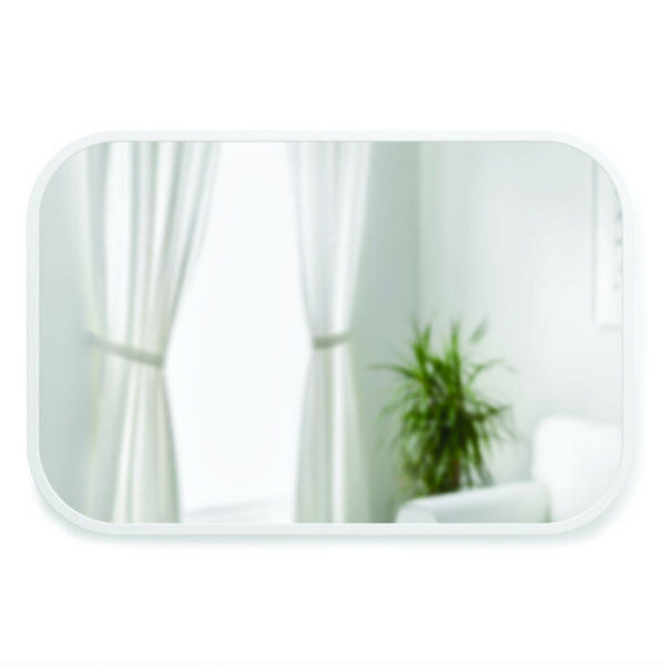 Hub Mirror Rectangle 24x36 White