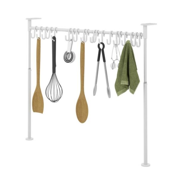 Anywhere Tension Organizer 20 Hooks White