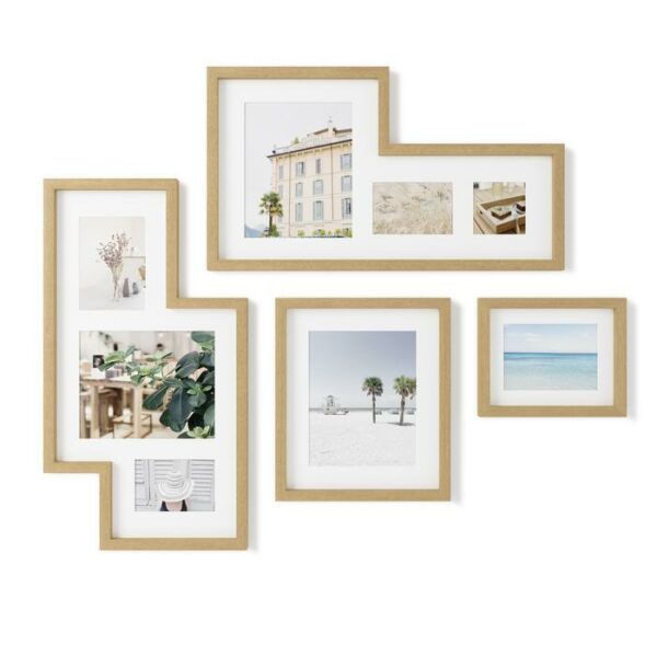Mingle Gallery Photo Display Set of 4 Natural