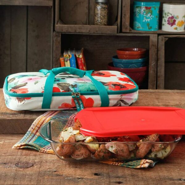 Bake Dish And Tote 3 Pieces Set 2.3 Quart