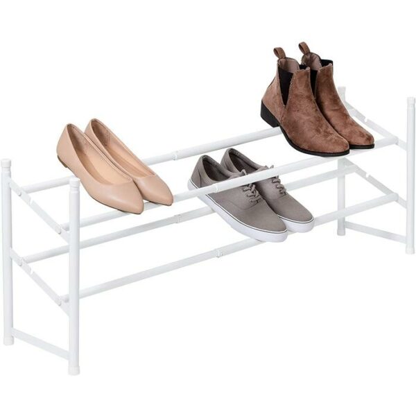 2-Tier expandable Shoe Rack 18 Pair