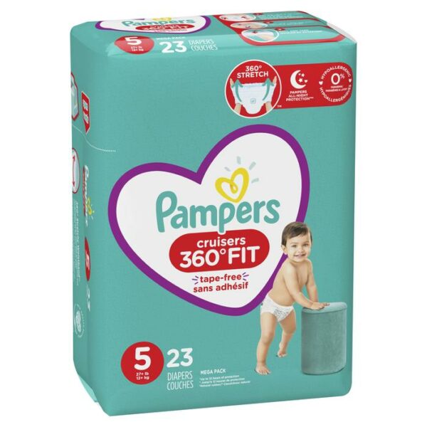 Pampers # 5 Cruisers 360 Mega Pack 23 Count