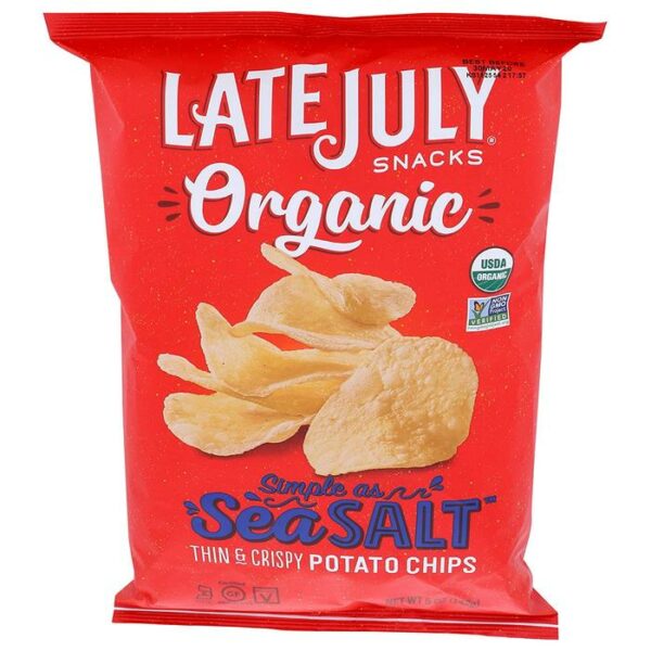 Late July Snack Organic Potato Chips Sea Salt
