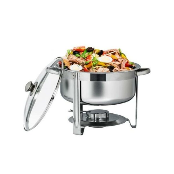 Chafing Dish Round With Lid Glass 7.5 Liter