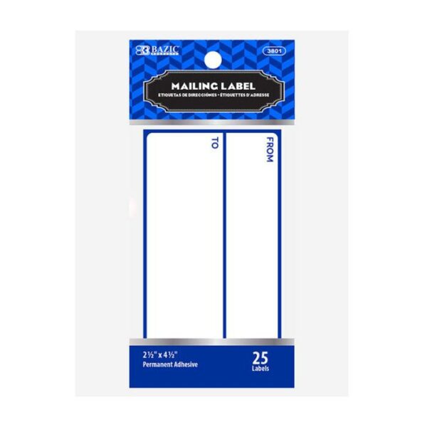 Mailing Label 25 Pack