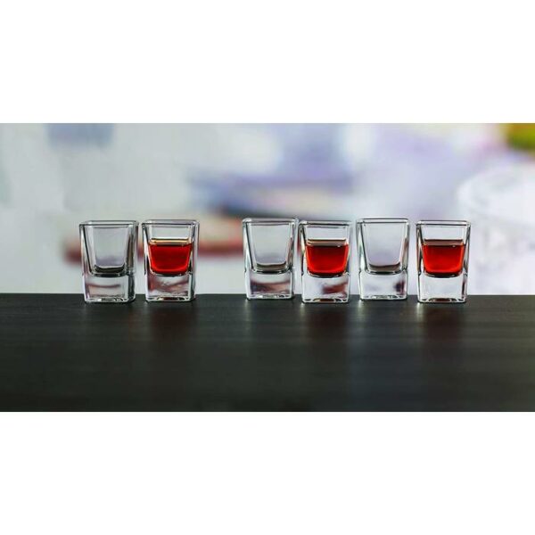 2.3 Oz Square Shot Glasses 6 Pieces