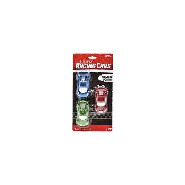 Pull Back Racing Cars 3 Pieces Assorted Color