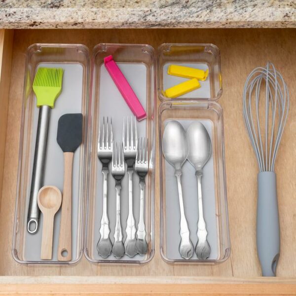 4 Piece Plastic Drawer Organizer