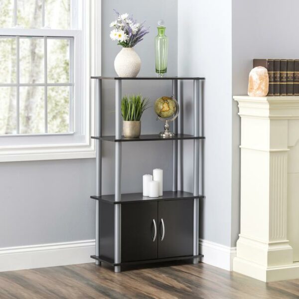 Storage Shelf 4 Tier With Cabinet