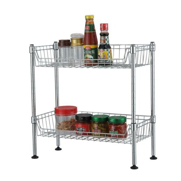 2 Tier Standing Wire Basket