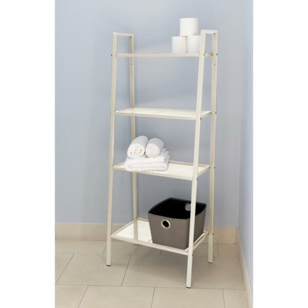 4 Tier Metal Rack Medium Off-White