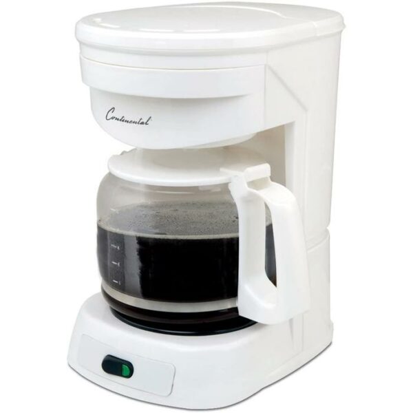 Continental White Coffee Maker 12 Cup