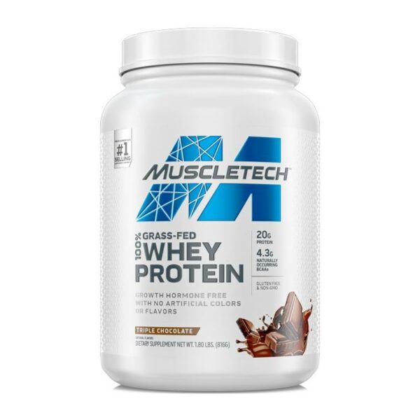Muscletech Grass Fed 100% Whey Protein 1.8Lbs
