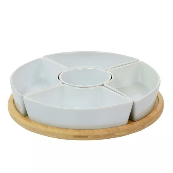 Gracious Dining Tidbit Dish Set & Rotating Base