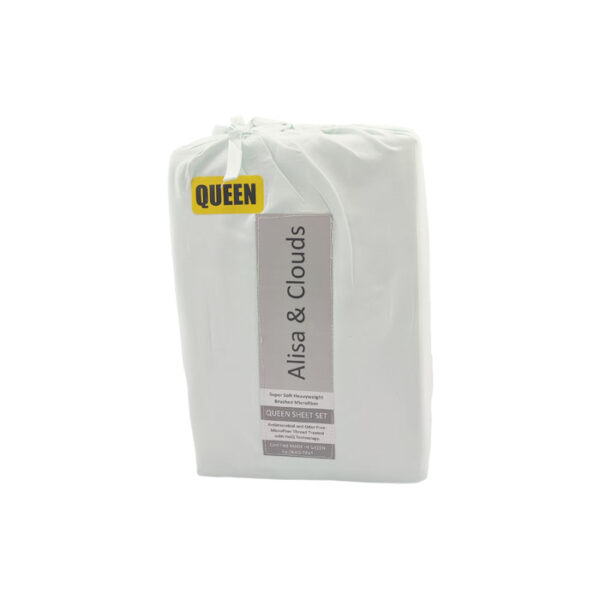 Alisa &Clouds Anti Microbial Sheet Set Queen Green