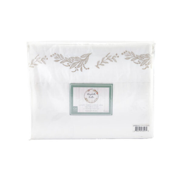 Elizabeth Wells Cotton Sheet Set King 4 Pieces