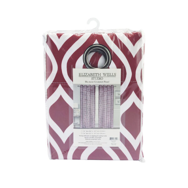 Ostrich Blackout Printed Grommet Panel Ring Red
