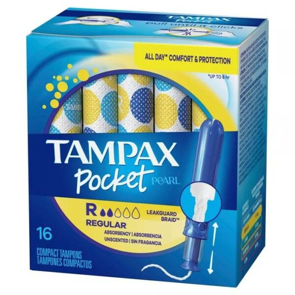 Tampax Pocket Regulars 16 Plastics Pads