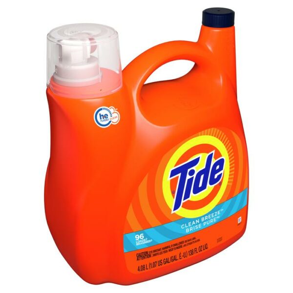 Tide Liquid Laundry Detergent Clean Breeze 138 Oz