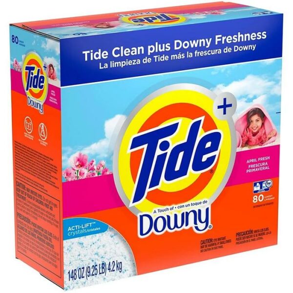Tide Laundry Detergent Powder With Downy 148 Oz