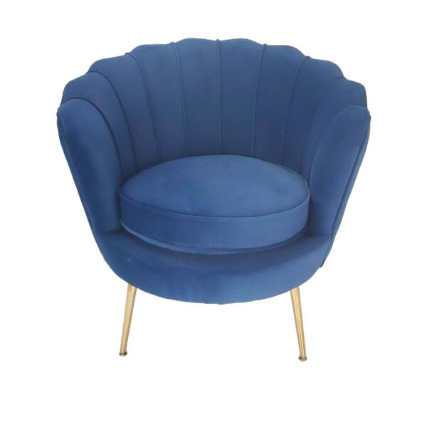 Artek Blue Round Seater Chair 82x52x78Cm