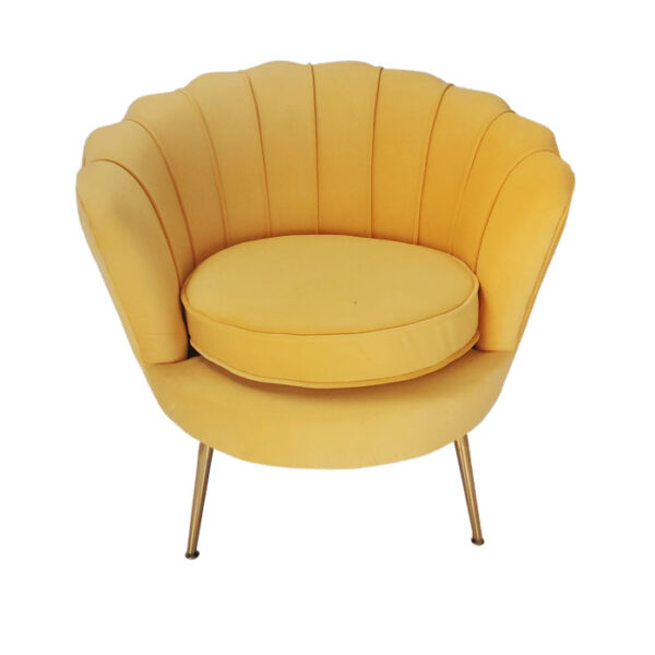 Artek Yellow Round Seater Chair 82x52x78Cm