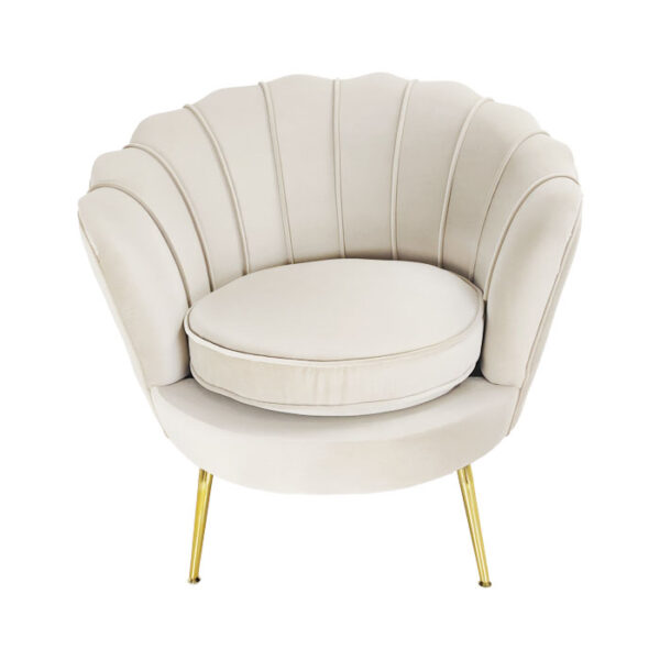 Artek Beige Round Seater Chair 82x52x78Cm