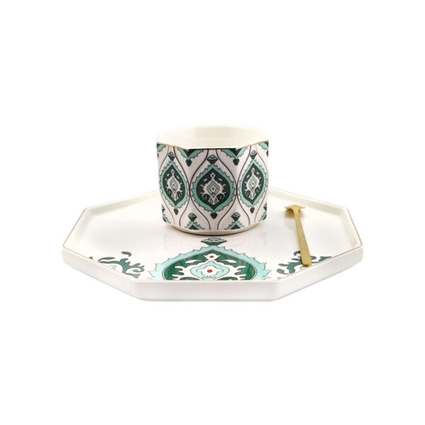 Coffee Cup With Plate & Spoon