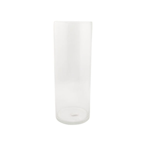 Glass Vase Clear Cylinder 40 Cm