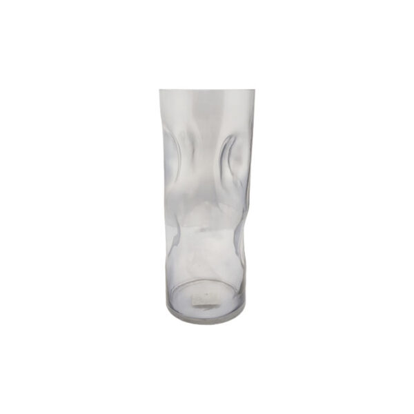 Glass Vase Bubbled Grey 30 Cm