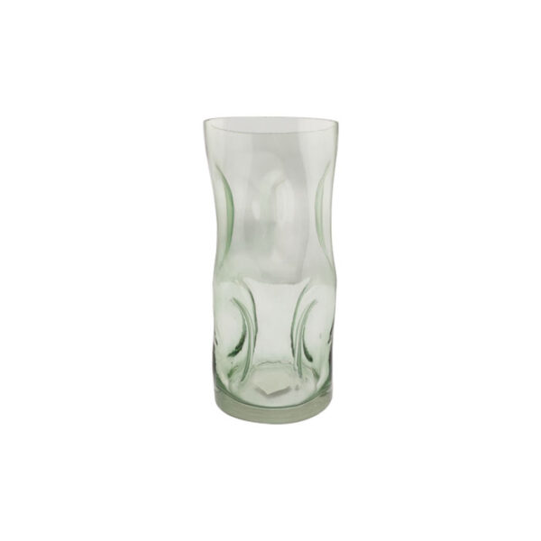 Glass Vase Bubbled Green 25 Cm