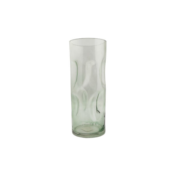 Glass Vase Bubbled Green 30 Cm