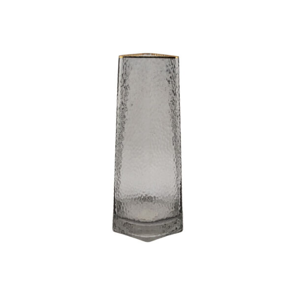Glass Vase Trapezoid Assorted Colors 27 Cm
