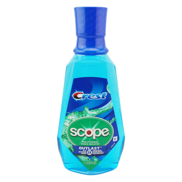 Crest Scope Outlast MouthWash Peppermint 1 Liter