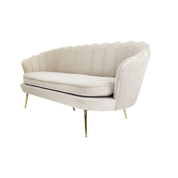 Spark Beige 3 Seater Sofa 182x52x78 Cm