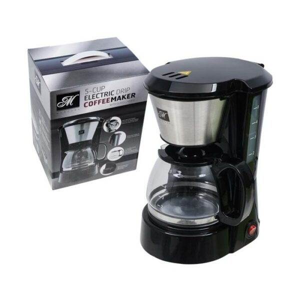 Mercury 5-Cup Electric Drip Coffee Maker Black
