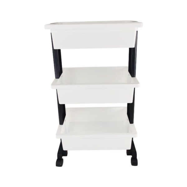 Plastic Commodity Shelf White 3 Tier