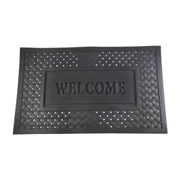 Welcome Door Mat Black 45x75 Cm