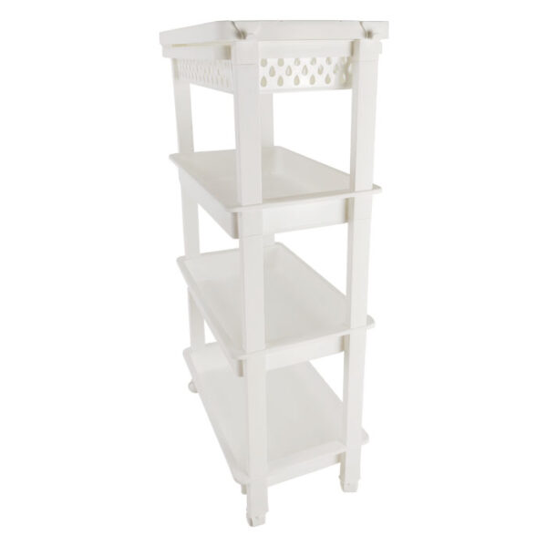 Shelf 4 Tier Multi-Fonction White