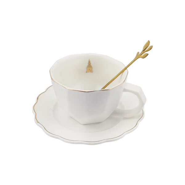 Coffee Cup & Saucer With Spoon