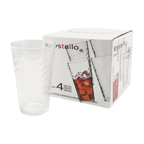 Krystallo 16.Oz Mixing Glass Sierra 4 Pieces