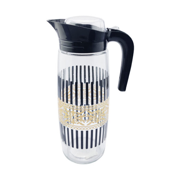Glass Stripe Pitcher 54.1 Oz
