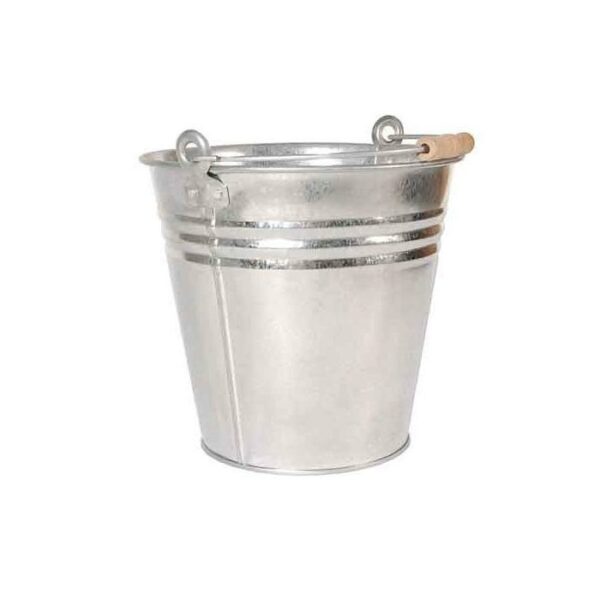 Metal Bucket 9.85"x8.86" Galvanize