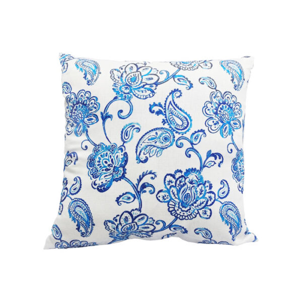 Decorative Pillow Flower Blue 18"x18"