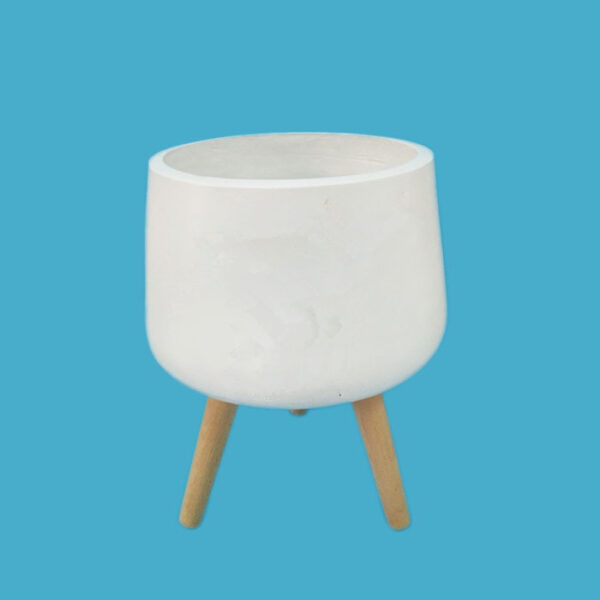 Fiber Clay Planter Cream