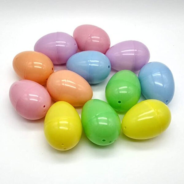 Plastic Easter Eggs 12 Count Solid Color