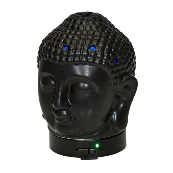 Ceramic Ultrasonic Diffuser Black Buddha Head